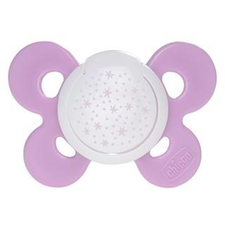 پستانک 36-16 مدل فیزیو کامفورت شبرنگ صورتی ستاره چیکو Chicco